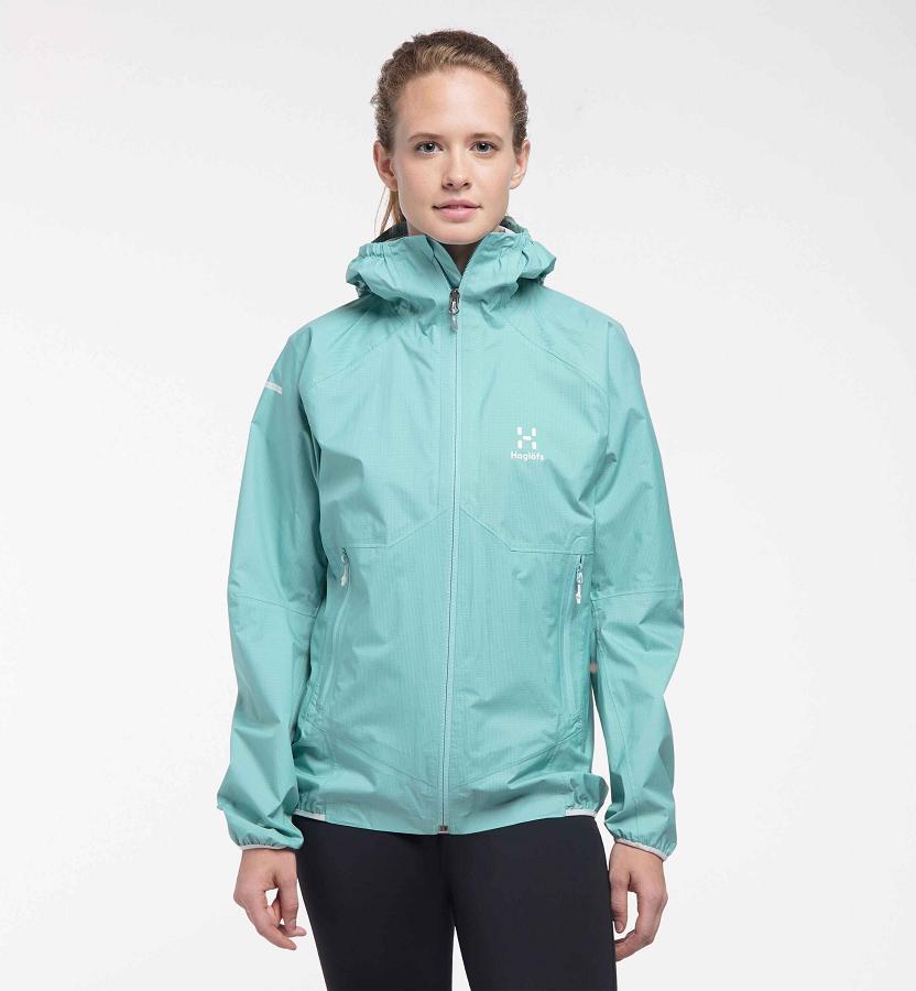 Haglöfs Womens L.I.M Proof Hiking Jacket Green New Zealand 89013NYWD
